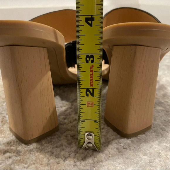 Dolce Vita Frans Stella Black Slip On Sandal Heels Minimalist Womens Size 6.5 - Picture 8 of 8